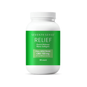 750mg Relief Quick Release Nano CBD Softgels - Limited Edition