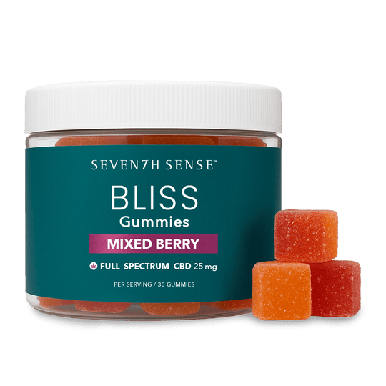 750mg Bliss Full Spectrum CBD Gummies - Mixed Berry – Shop Seventh