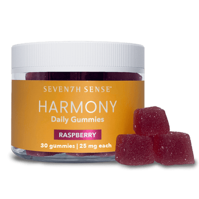 750mg Harmony Daily Gummies - Raspberry