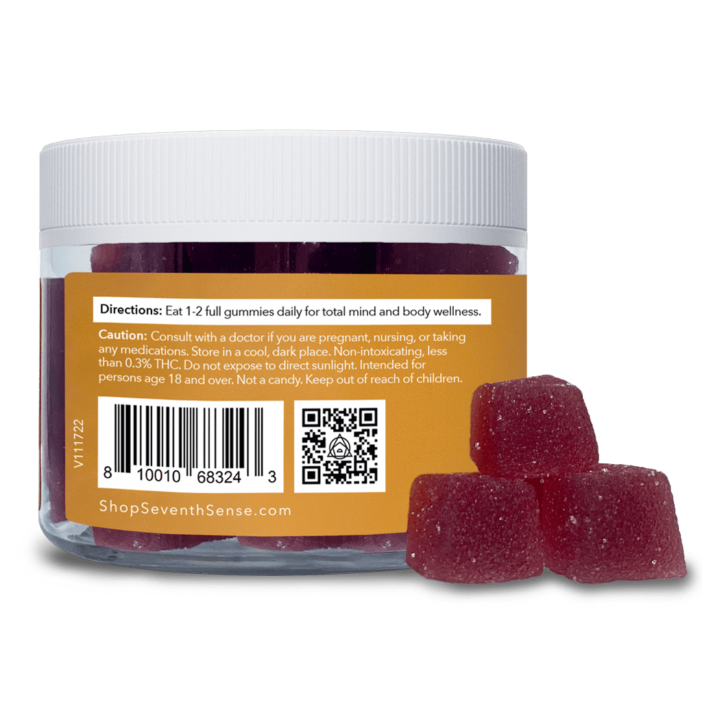750mg Harmony CBD Gummies - Raspberry – Shop Seventh Sense